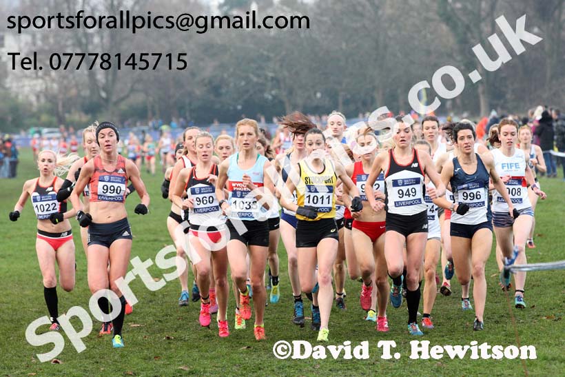 Senior womens British Athletics Liverpool Cross Challenge, Sefton Park, Liverpool. Photo:  David T. Hewitson/Sports for All Pics